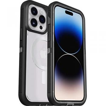 OtterBox Defender XT MagSafe – Transparent‑Rückhülle für iPhone 14 Pro Max, Schwarz