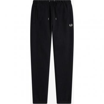 Pantaloni tuta Fred Perry LOOPBACK neri da uomo taglia XL