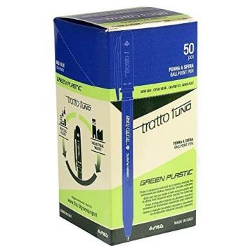 Bolígrafo Tratto Uno Azul 1.0mm Reciclado C/50