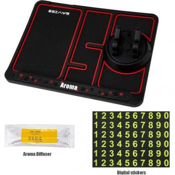 Auto‑Multifunktioneller 4‑in‑1 Anti‑Schleudern‑Kopfstütze für Telefon, PVC, matte Oberfläche