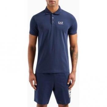 EA7 Uomo Polo Blu Marino