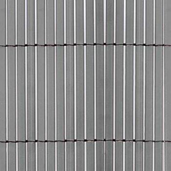 Tenax Canniccio Sintetico a Canne Intere 7 mm, Schermante Frangivista, 1,00 x 5 m, Colorado Grigio