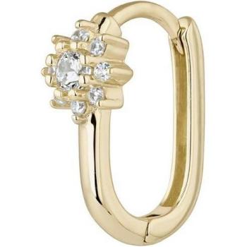 Ear Candy - Aro Adelaida de plata con baño de oro 18k