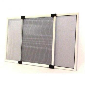 Mosquitera extensible (2 unidades de 90x70cm de dimensiones regulables) color blanco