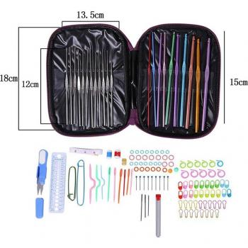 Kit Aluminio Ganchillo Pro 100 Piezas