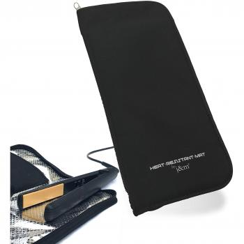Heat Resistant Flat Iron Hair Straightener Case with Thermal Pouch by j&m