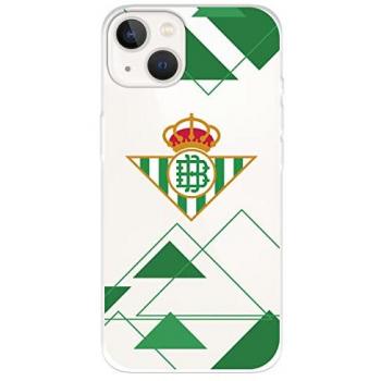 Funda para iPhone 14 del Real Betis Balompié Escudo Transparente - Licencia Oficial