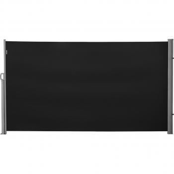 X1.8M Retractable Side Awning Screen Fence - Black