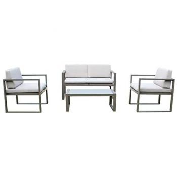 Milani Home - Dexter Salotto da Giardino in Alluminio