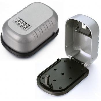 Wall Mounted Key Safe Box with 4 Digit Combination Lock