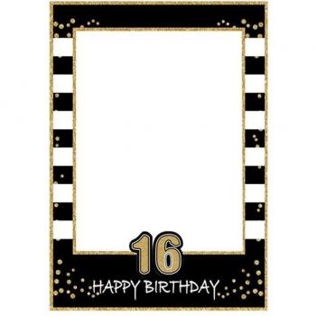 1Pcs Birthday Decoration Happy 1st/16th/21st/25th/30th/40th/50th/60th Photo Booth Frame