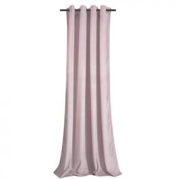 Rideau à Oeillets Rose Poudré, Velours Occultant 140x250 cm