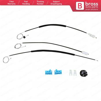 Bross BWR266 Electric Power Window Regulator Repair Kit for Renault Laguna 1 & 2 (1994-2006) Front Left Door