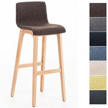 Chaise Haute de Bar Ergonomique avec Dossier en Tissu