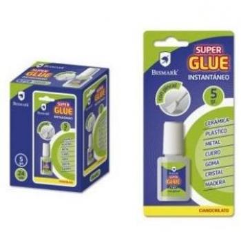 BISMARK.Pegamento instantáneo super glue 5 gramos