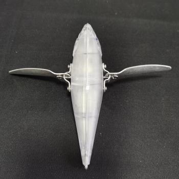 Unpainted ABS Popper Fishing Lure Set, 115mm, 29.7g, 3pcs