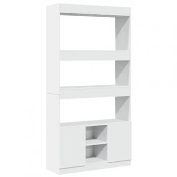 VIDAXL Credenza Bianca 92x33x180 cm in Legno Multistrato
