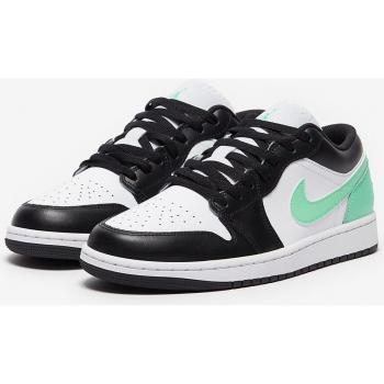 Baskets Air Jordan 1 Low Homme Blanc Noir Vert Glow 44.5