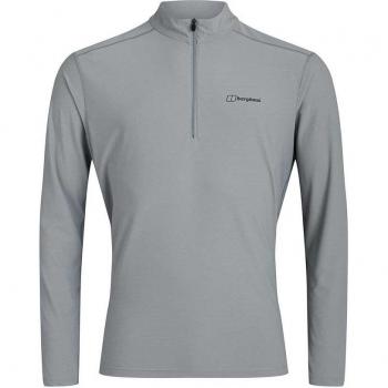 Berghaus Base Half Zip Camicia Uomo L Grigio Chiaro