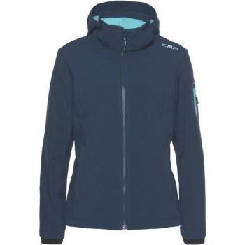 CMP Softshelljacke Damen – Marine Blau, Größe 36, winddicht & wasserabweisend, atmungsaktiv