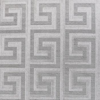 Arthouse Silver Greek Key Foil Wallpaper