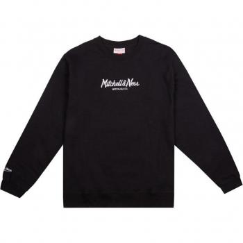 Mitchell & Ness Pinscript Crew Sweatshirt - Noir - M - Herren