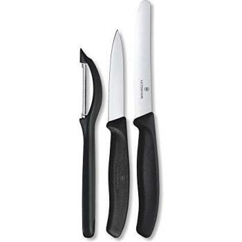 Victorinox Swiss Classic 3-Piece Paring Knife Set, Black