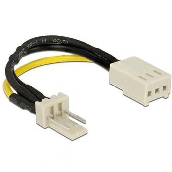 DELOCK 83656 - Delock Power Cable 3 pin male > 3 pin female (fan) 8 cm - Reduct