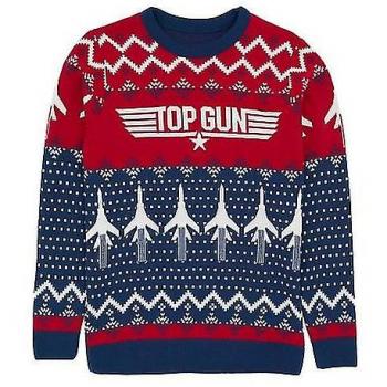 Felpa Uomo Top Gun Maglia Natalizia L