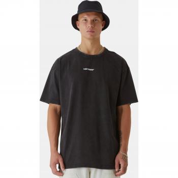 Lost Youth Butterfly V.3 Acid Washed T-Shirt Kurzarm Schwarz M