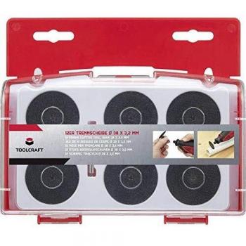 TOOLCRAFT - TO-6449343 Kit dischi da taglio 38 mm 1 kit Metallo, Acciaio inox, Pietra, Piastrelle, Marmo, Plastica