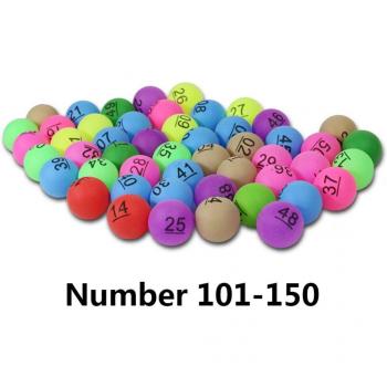 50Pcs 2.4g Colorful Table Tennis Balls for Lottery Advertising