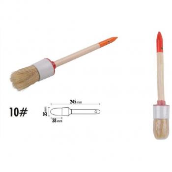 Pennello da Pittura con Manico in Legno e Setole Naturali, Testa Tonda 38 mm, 10