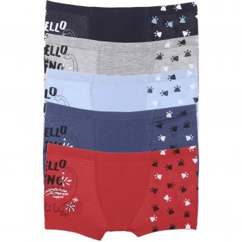 Boxer per adolescenti in lycra 3, set da 5 pezzi