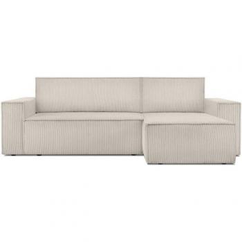 NAPI Ecksofa mit Bettkasten und Cordbezug