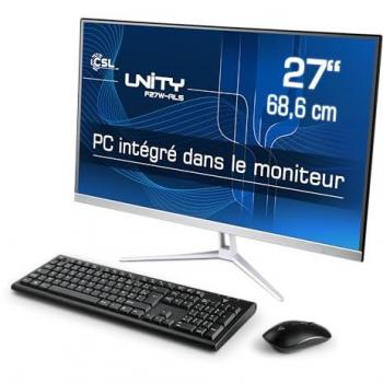 CSL Unity F27W-ALS PC Tout-en-Un, Intel N200, 8 Go, 2 To SSD, 27