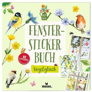 Blatt & Blüte Fenstersticker-Buch Vogelglück, VE-4