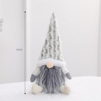 Peluche Navideño con Barba y Escena Familiar