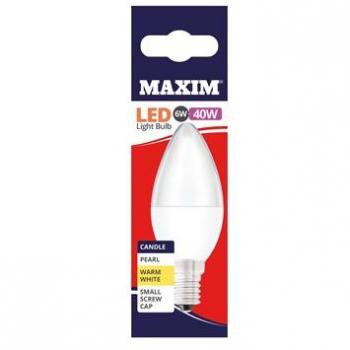 MAXIM Warm White LED Candle Light 6W