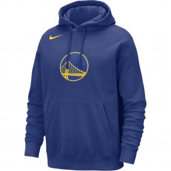 Sweat à capuche homme NBA Warriors Club bleu Rush