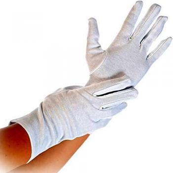 HYGOSTAR Baumwoll-Handschuh BLANC, weiß, M