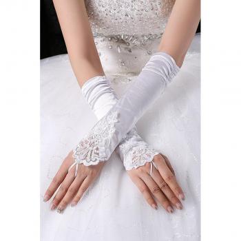 Gants Noir Mariage Couture Coude