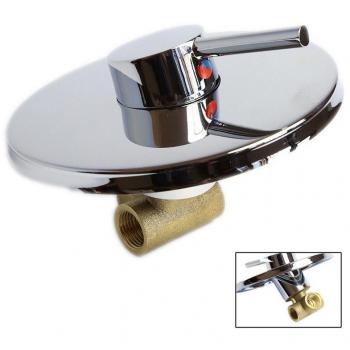Grifo Monomando de Pared para Ducha Redondo Cromo