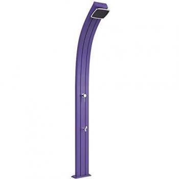 Doccia Solare Spring In Alluminio 30 Litri Con Lavapiedi Colore Viola Cv-A120/4005