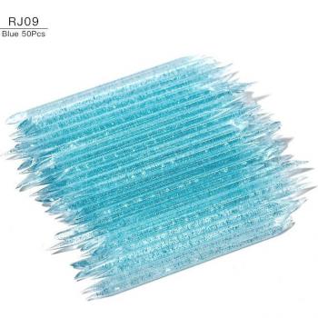 50/100Pcs Reusable Crystal Stick Double End Nail Art Cuticle Remover