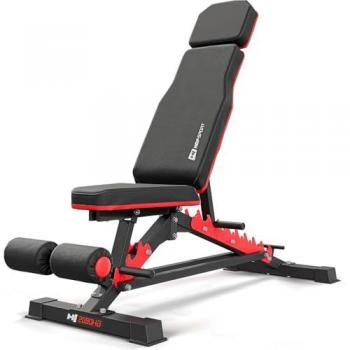 Banc de musculation HS-2090HB, Dossier réglable en 10 positions, Siège réglable en 3 positions, Capacité de charge jusqu'à 300 kg