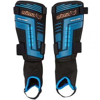 Erima Bionic Strap 2.0 Sportschienbein-Absicherung – Schwarz/Blau, XL