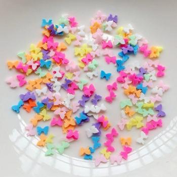 Papillon en poterie souple, 400 pièces, collection de couleurs artisanales