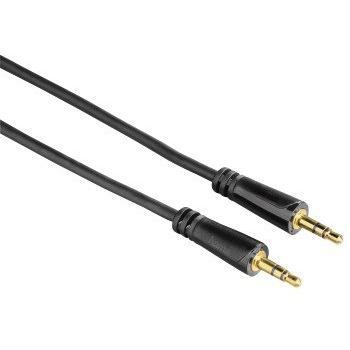 Hama 3,5mm Klinke auf Klinke Audiokabel - 1,5m Länge - Schwarz (3er Set)