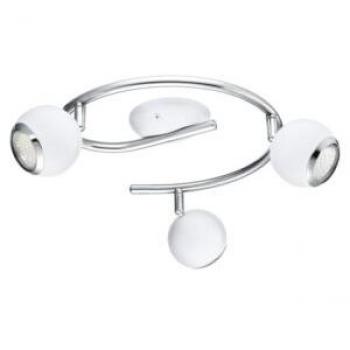 BREST SPOT SINGOLO METALLO CROMO CON VETRO FUMÉ H. 16CM